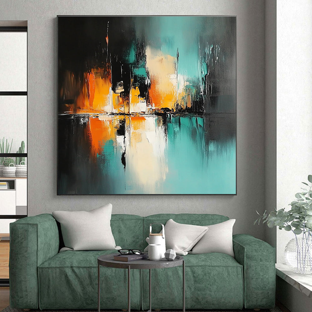 Colorful Reflection Abstract Painting with Ethereal Charm WINK720
