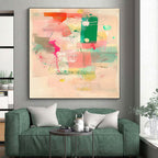 Colorful Abstract Collage Abstract Painting with Playful Energy WINK272