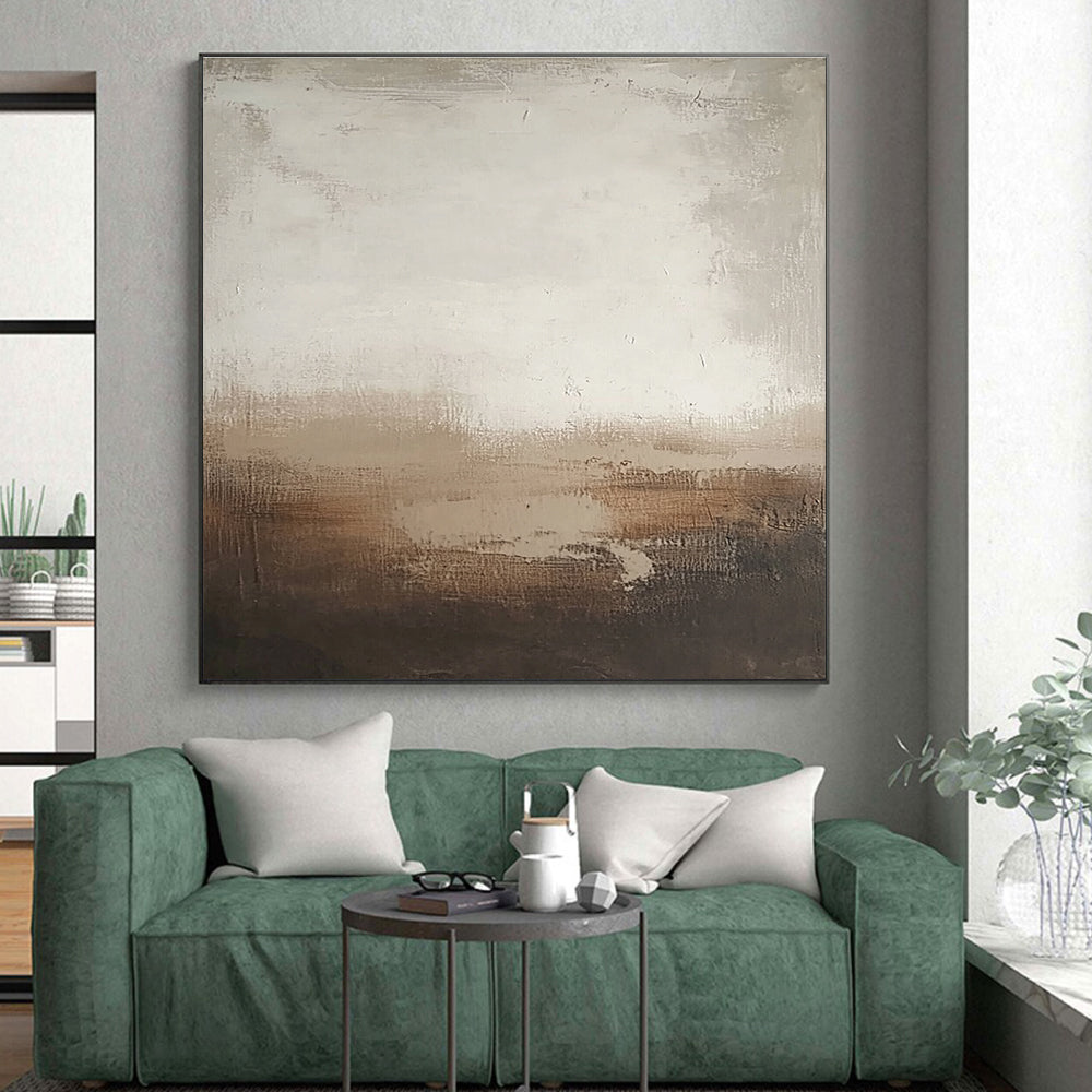 Subtle Tonal Gradient Abstract Painting with Calm Nuance WINK250