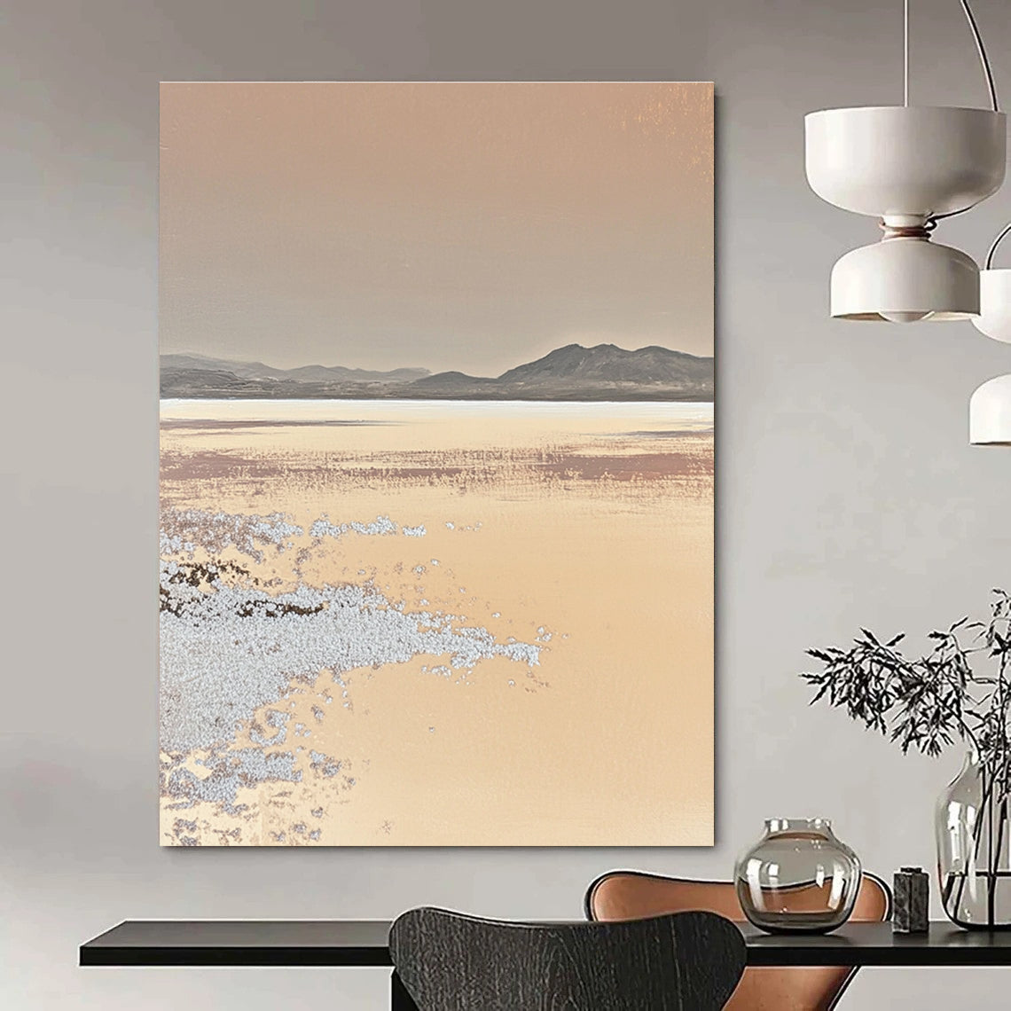 Desert Landscape Serene Abstract Painting for Nature - Inspired Interiors GAB1481