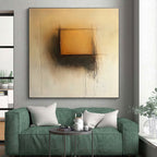 Subtle Square Gradient Abstract Painting with Gentle Transitions WINK235
