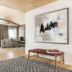 “Antcha” Text Abstract Painting with Edgy, Street - Art Vibes ABS469