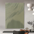 Textured Wave Patterns Abstract Painting of Tactile Rhythms GAB0131