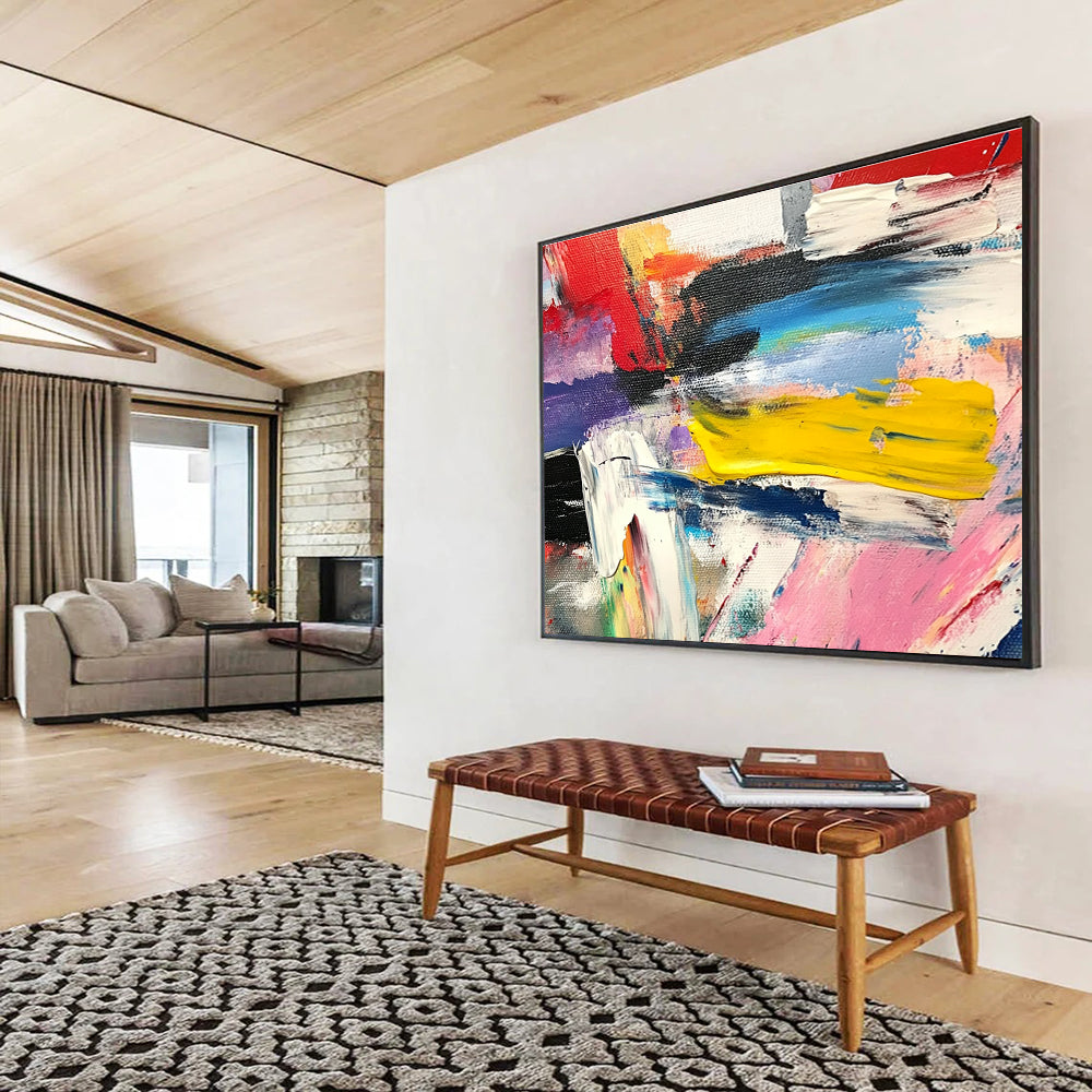 Bold Color Abstract - Chaos and Harmony ABS029