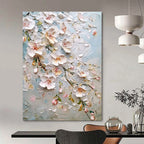 3D Floral Blossom Textured Abstract Painting for Romantic Spaces GAB1410