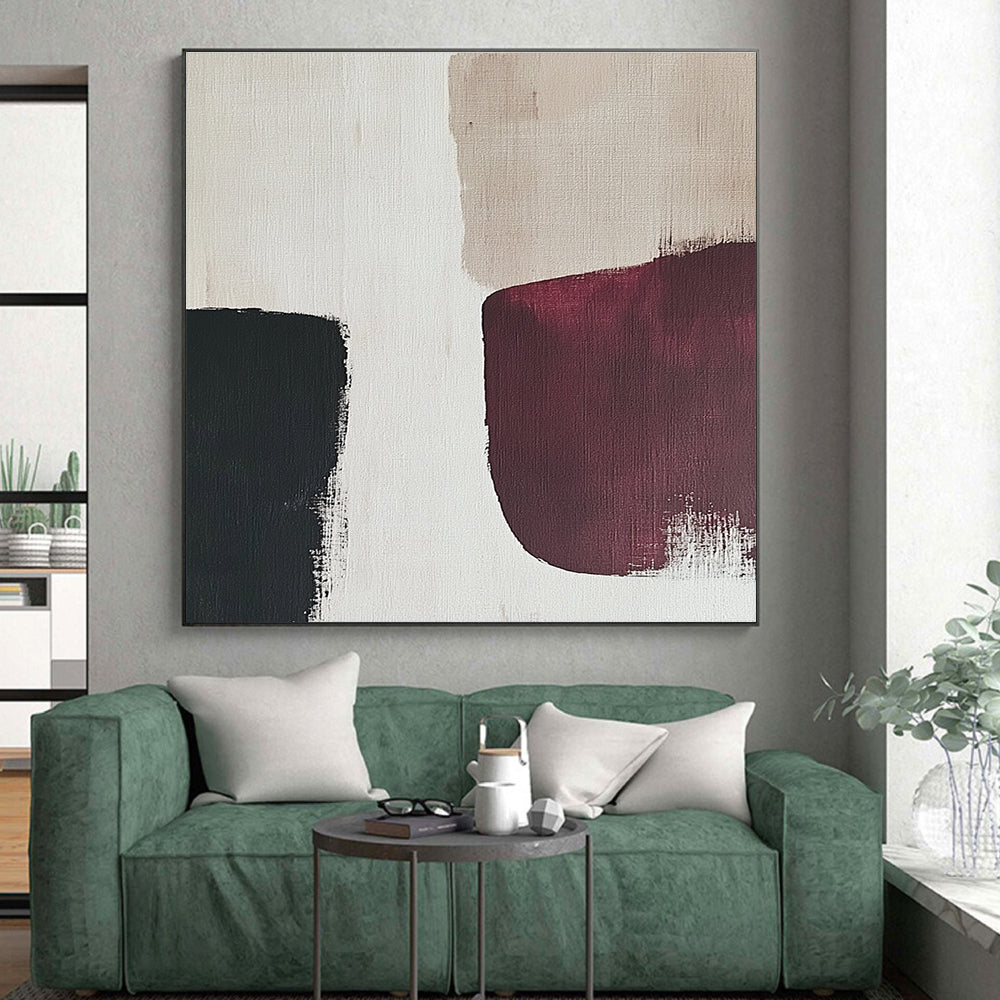 Deep Tones on Light Abstract Painting with Quiet Intensity WINK175