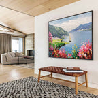 Lakeside Village Abstract Painting for Scenic - Themed Hotels YHT209