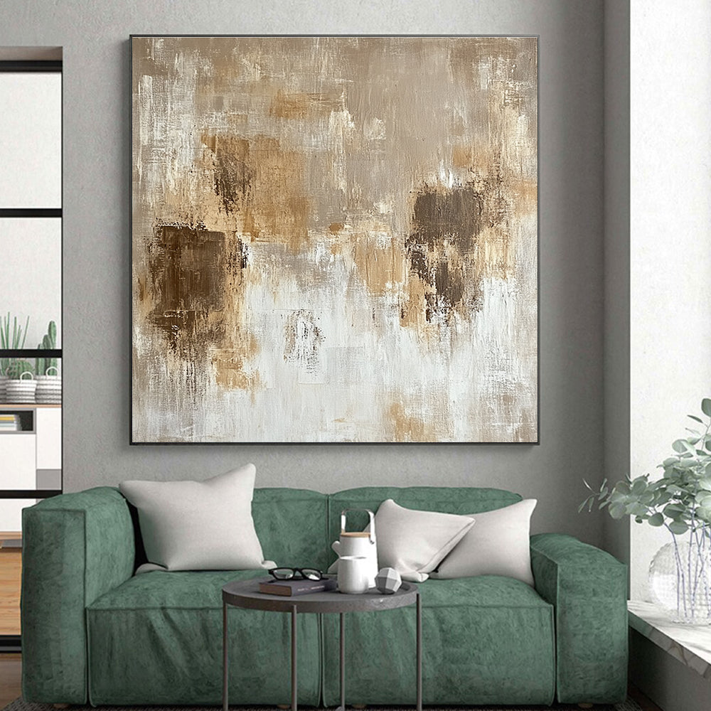 Neutral Tones Abstract Painting with Timeless Elegance WINK769