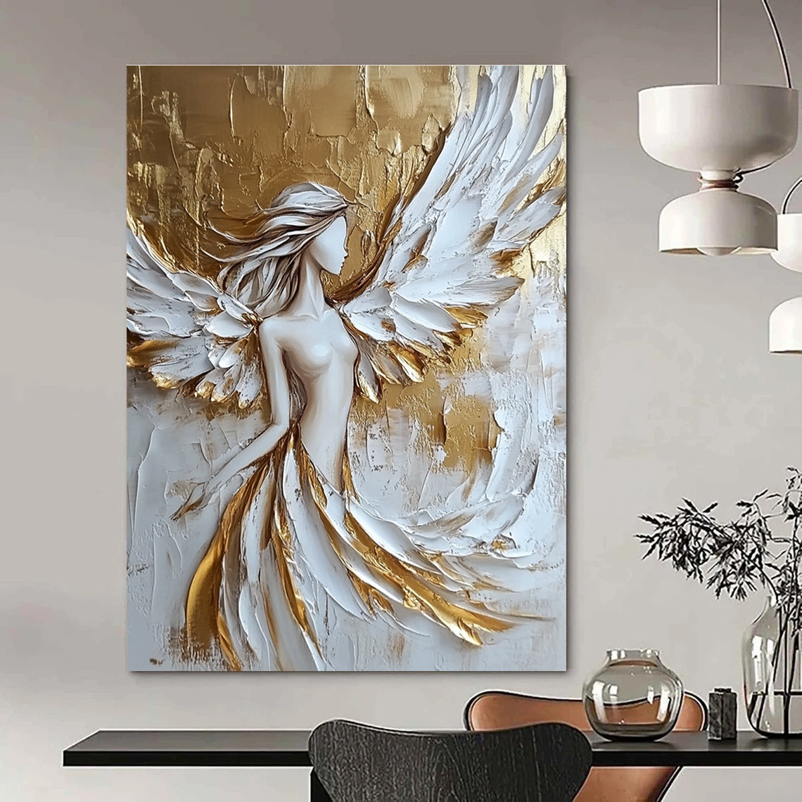 Handmade Large Custom Abstract Painting for Bedroom & Living Room GAB1519