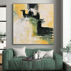 Yellow Green Abstract Painting with Subtle Harmony WINK584