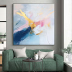 Pastel - Gold Abstract Painting with Delicate Luxury WINK437