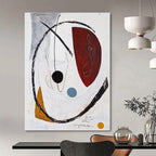 Circular Abstract Composition Painting for Modern Gallery Corridors GAB1246