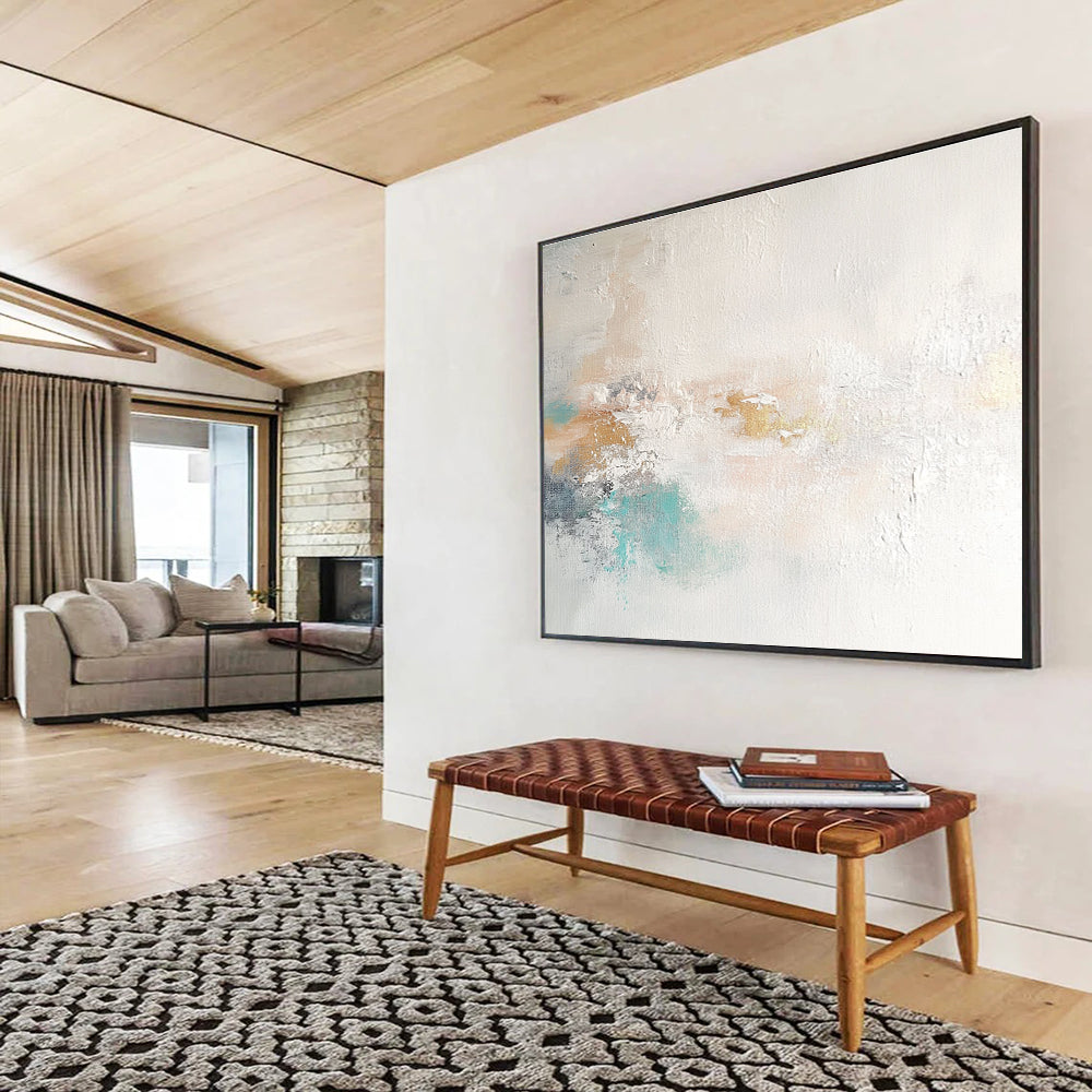 Soft Color Abstract Texture with Subtle Hues Abstract Painting ABS367