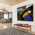 Colorful Geometric Intersections  A Play of Shapes ABS032