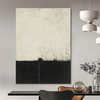 Black and White Minimalism Abstract Painting of Subtle Contrast GAB0196