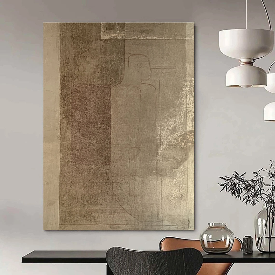 Ancient Figure Sketch Historical Abstract Painting GAB0313