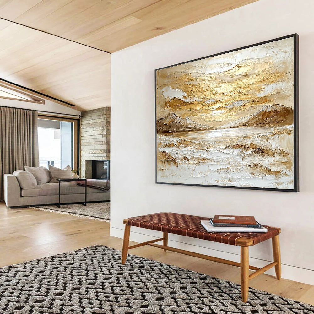 Gold - Textured Landscape  Opulent Natural Serenity ABS073