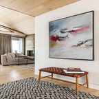 Soft Color Abstract Landscape with Gentle Textures Abstract Painting ABS333