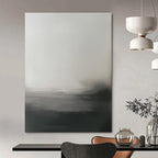 Monochrome Mist Abstract Painting for Minimalist Decor GAB0703
