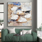 Earth Toned Abstract Painting with Organic Warmth WINK763