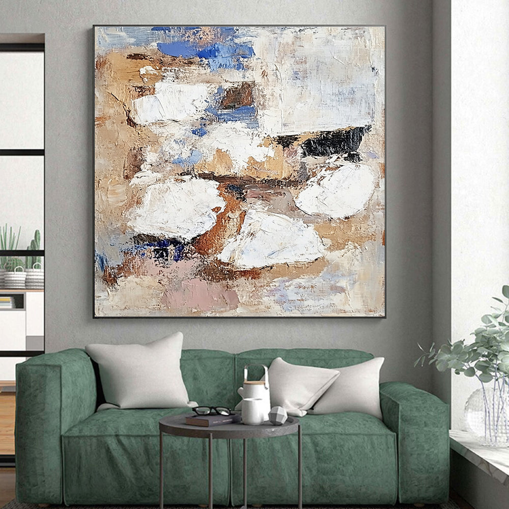 Earth Toned Abstract Painting with Organic Warmth WINK763