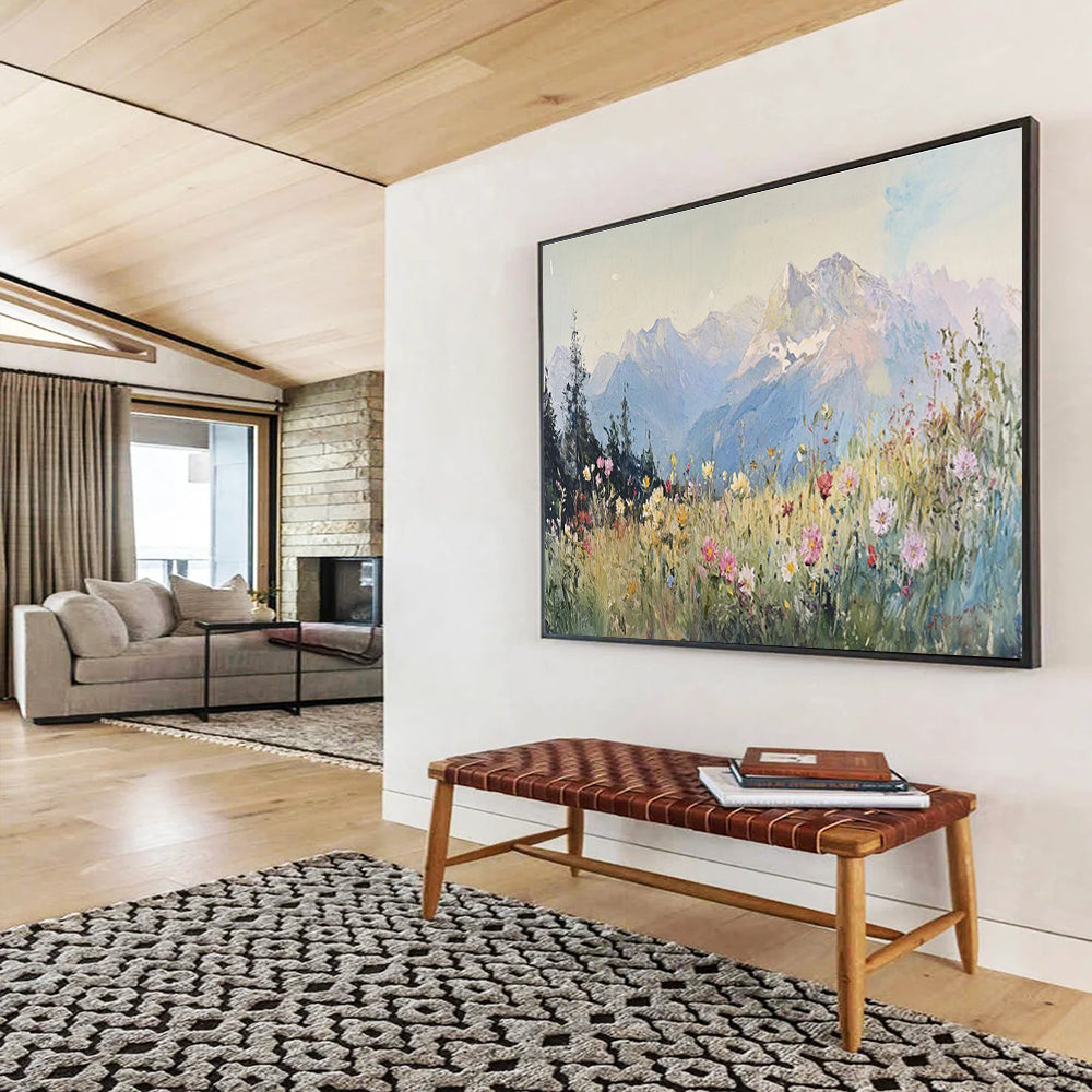 Alpine Meadow Abstract Painting for Outdoor - Enthusiast Studies YHT409