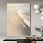 Minimalist Beach Abstract Painting for Calm - Themed Bedrooms GAB1016