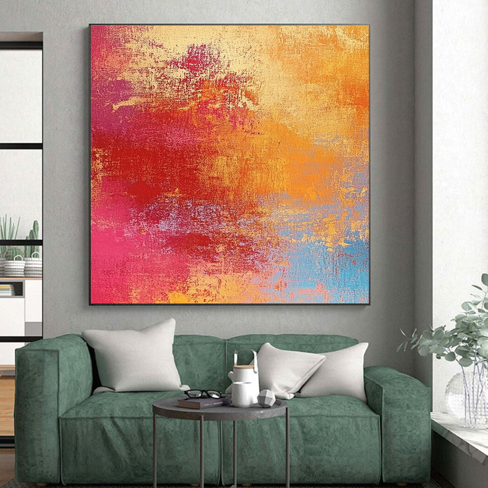Colorful Gradient Abstract Painting with Vibrant Energy WINK501