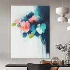 Delicate Flower Abstract Painting for Romantic Dining Spaces GAB0843