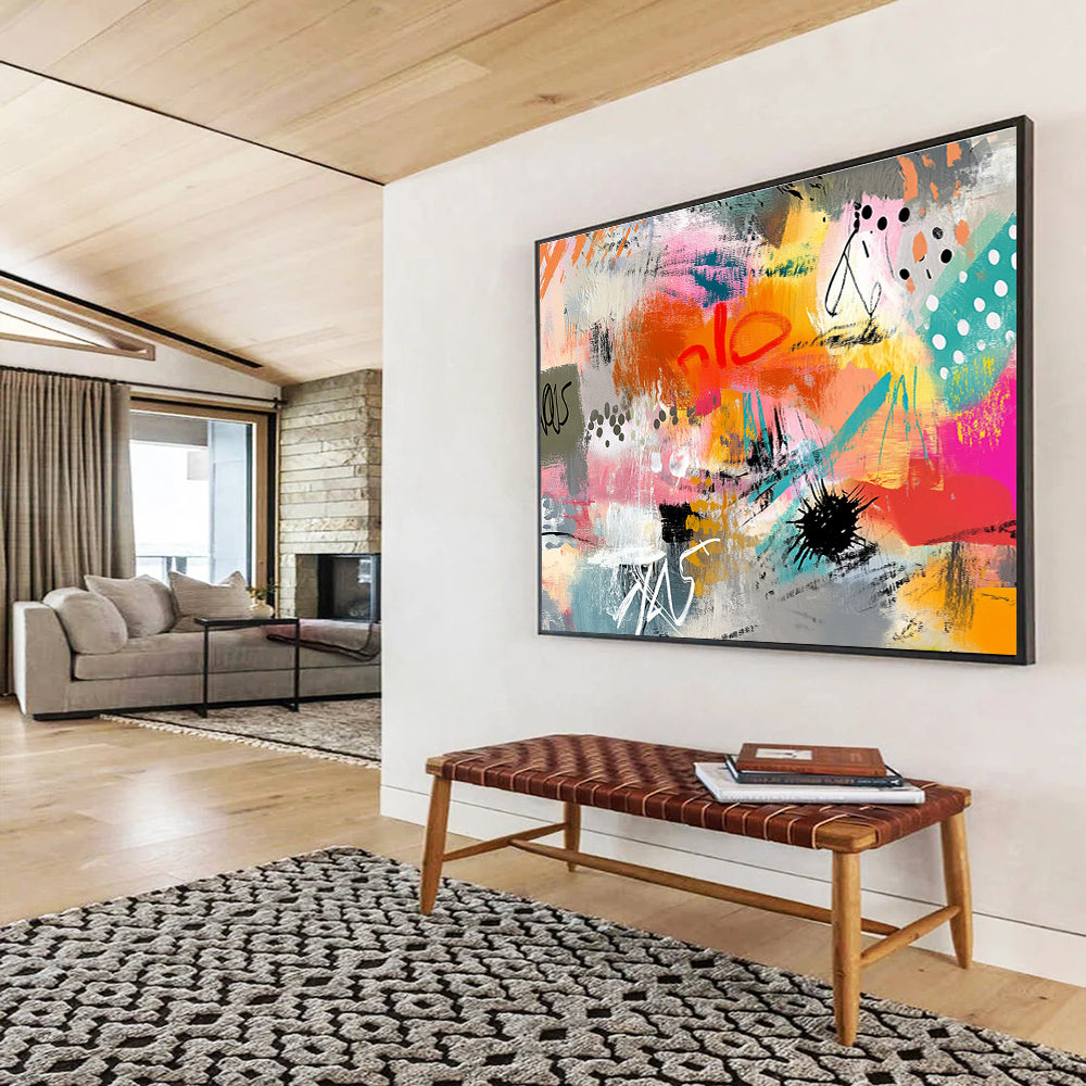 Colorful Graffiti - Style Abstract  Urban Creative Energy ABS098