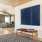 Simple Blue Abstract Painting for Minimalist Art Galleries YHT273
