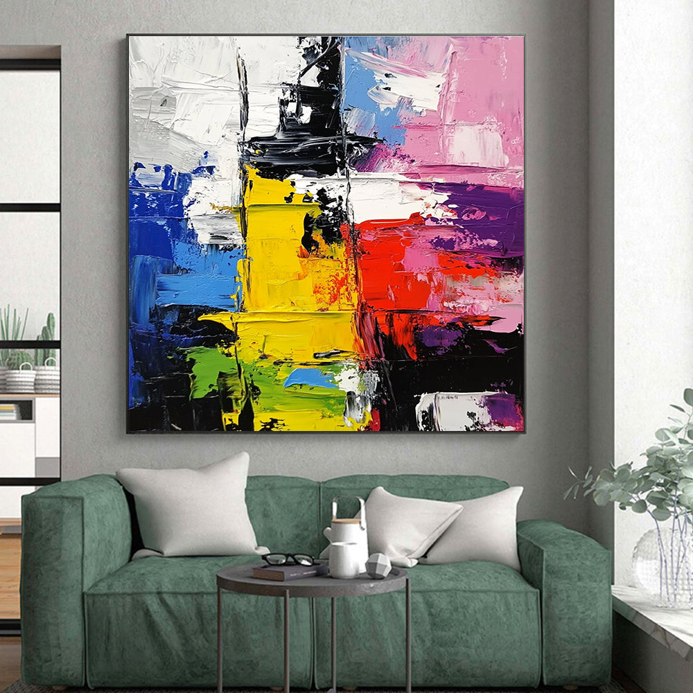 Colorful Block Abstract 2 Painting with Dynamic Layers WINK733