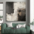 Black - White - Gray Abstract Painting with Timeless Elegance WINK426
