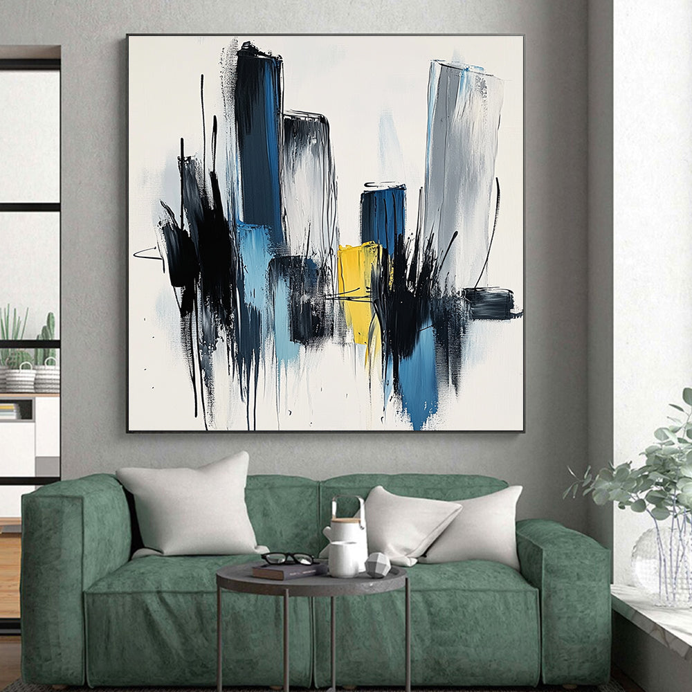 Cityscape Abstract Painting with Urban Energy WINK444