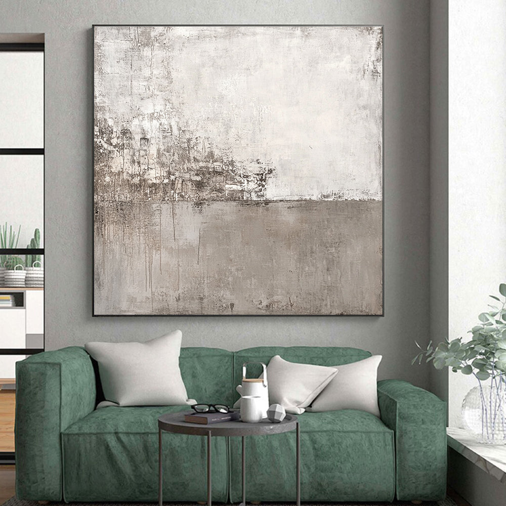 Gray - Toned Abstract Painting with Subtle Textures WINK120