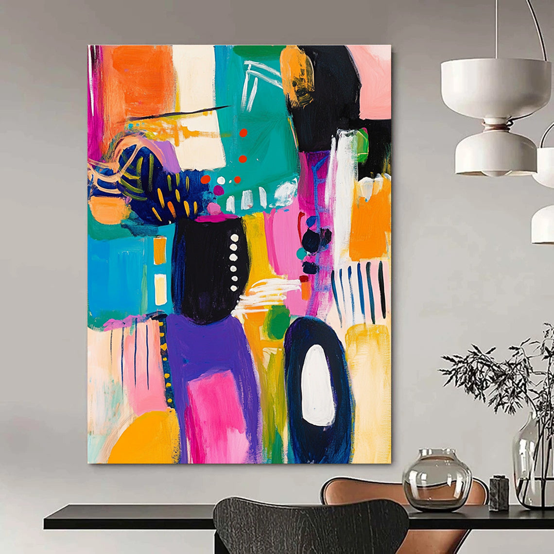 Bright Color Block Abstraction - Playful Modern Art GAB0381
