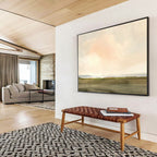 Vast Field Abstract Painting for Country - Style Living Rooms YHT121