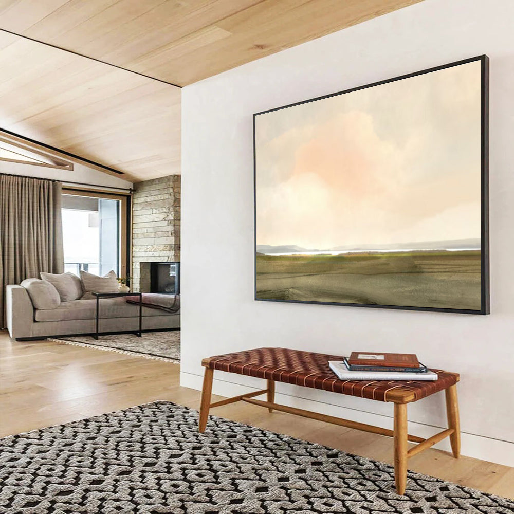 Vast Field Abstract Painting for Country - Style Living Rooms YHT121