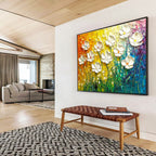 3D Flower Abstract Painting with Textured Realism ABS430