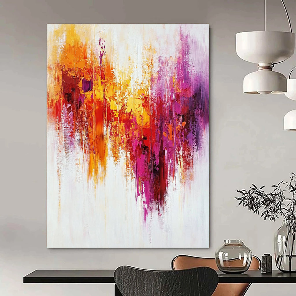 Vibrant Color Burst Abstract Painting for Modern Art Galleries GAB1233