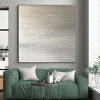 Silver Textured Layers Abstract Painting with Subtle Shimmer WINK117