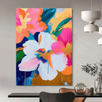 Cheerful Floral with Gold Accents Painting for Lively Interiors HENG284