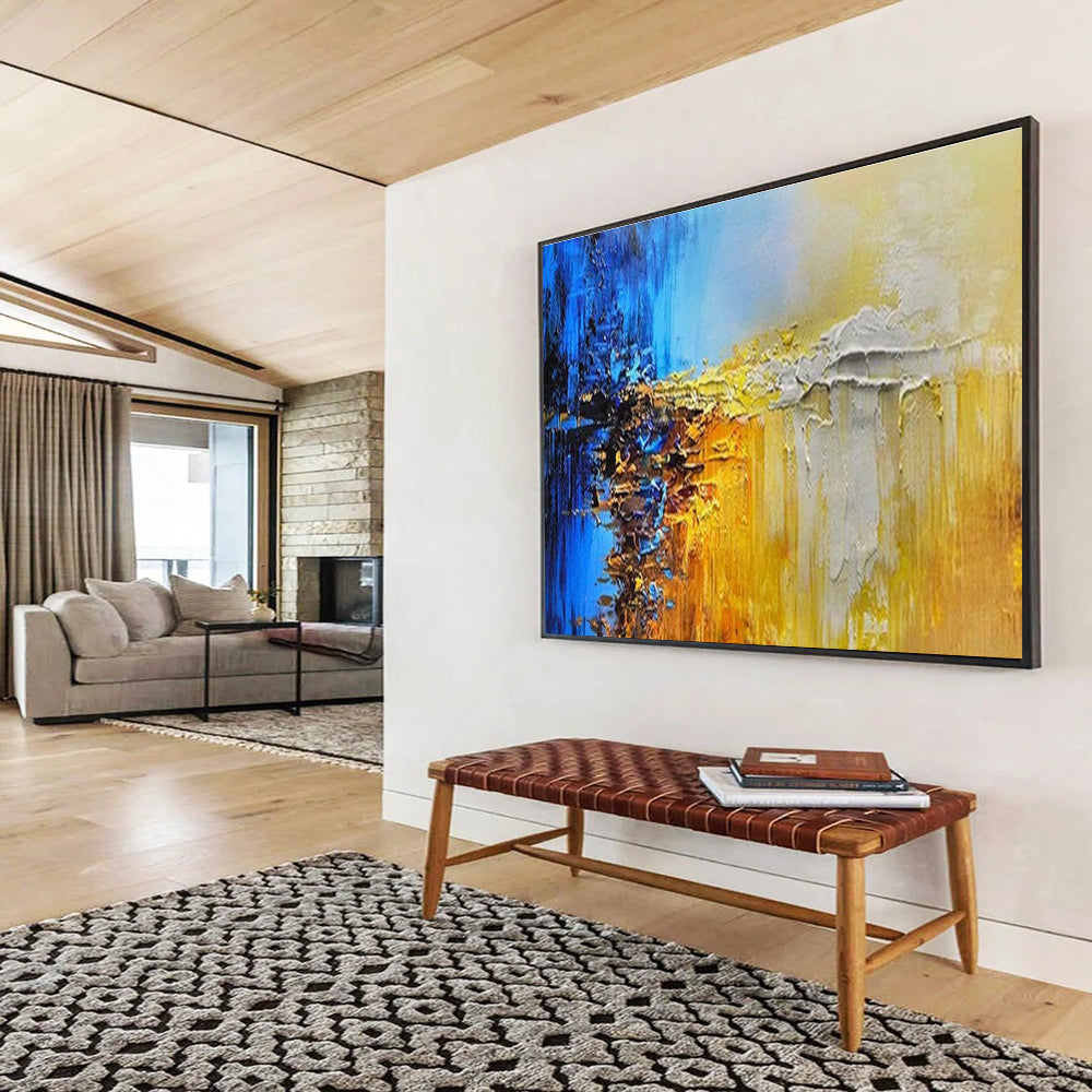 Color Fusion Abstract Painting for Artistic Studios YHT179