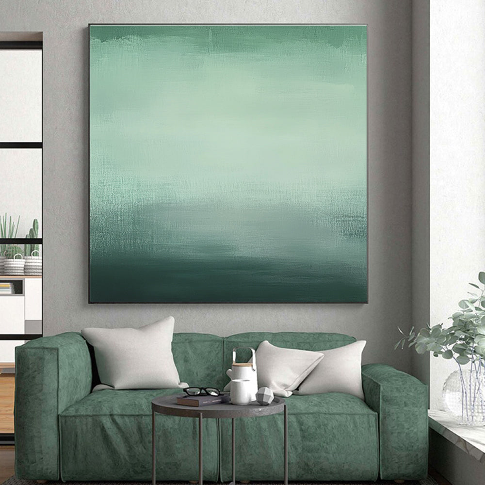 Green - Gradient Abstract Painting with Subtle Transitions WINK871