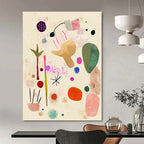Abstract Colorful Shapes Painting for Bohemian - Style Kids’ Rooms GAB1326