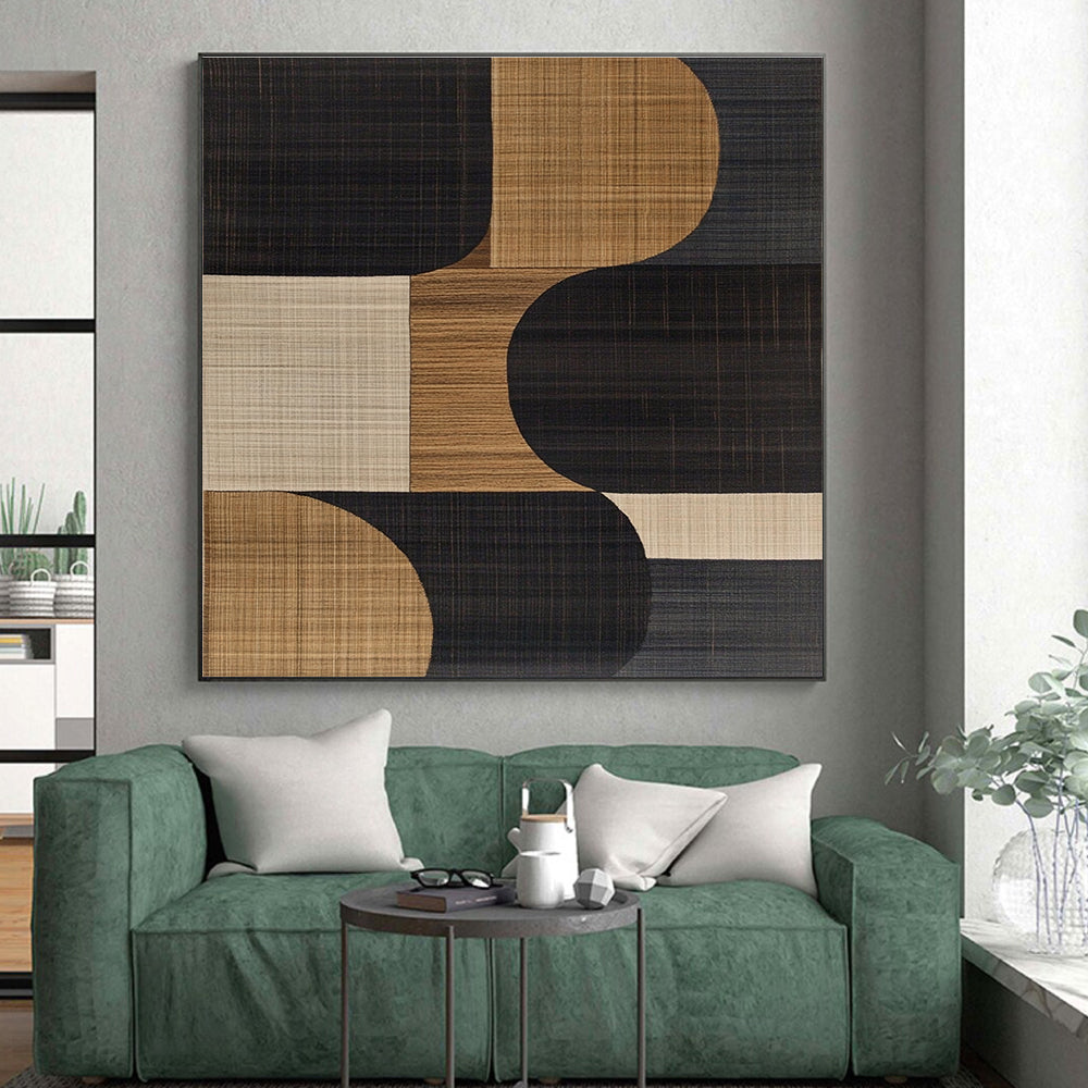 Mixed - Shape Abstract Painting with Neutral Tones WINK841