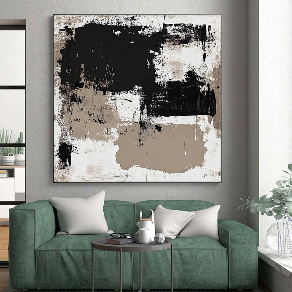 Monochromatic Abstract Painting with Subtle Depth WINK315