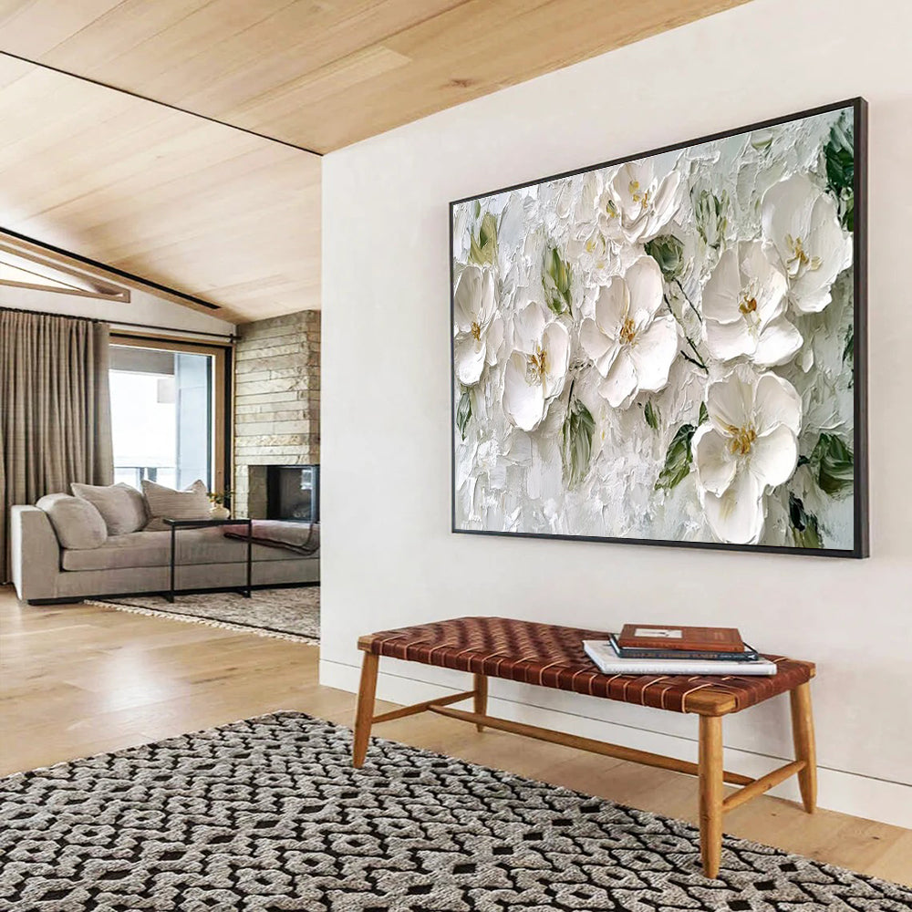 Colorful Flower Burst Energy Abstract Painting for Lively Dining Areas YHT304