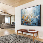 3D Blossom Tree Abstract Painting for Elegant Living Rooms YHT160