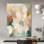 Pastel Flower Abstract - Serene Floral Abstract Art GAB0492